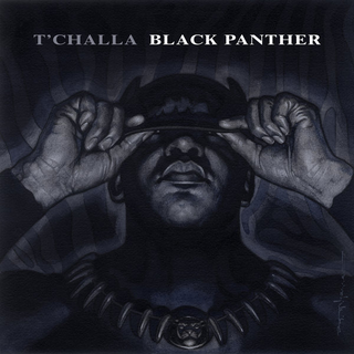 Stelfreeze’s hip-hop variant for Black Panther #1 (inspired by Jay-Z’s The Black Album)